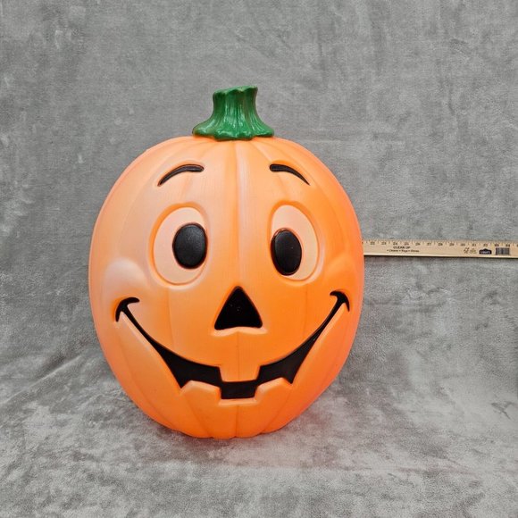 Vintage 1997 Grand Venture blow mold 24" Lighted pumpkin jack-o-lantern USA - Picture 15 of 15